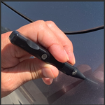 Paintless Dent Removal Tip in knockdown fixing a high spot